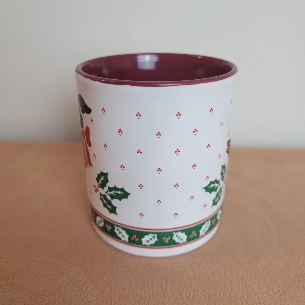 Vintage‎ Holiday Mug Christmas Canadian Goose Collection, United Silver Cutlery.